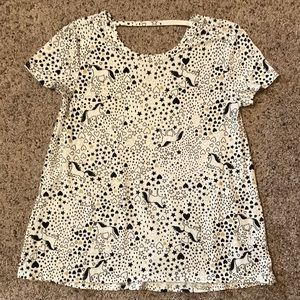 ⚡️Girls M 7/8 Black/White Unicorn Top